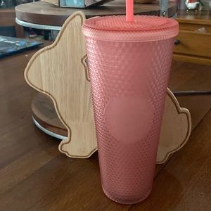 Starbucks 2022 Valentine's Soft Touch Pink Lemonade Studded Venti 24 oz. Tumbler